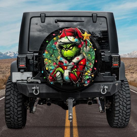 Discover Funny character Spare Tire Cover, Car Accessories Gifts