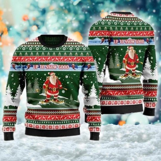 Discover Up To Snow Good Ugly Christmas Sweater, Funny Mens Holiday Xmas Sweatshirt