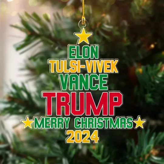 Discover Trump 2024 President Ornament, Trump Vance Christmas Ornament, Christmas Gifts