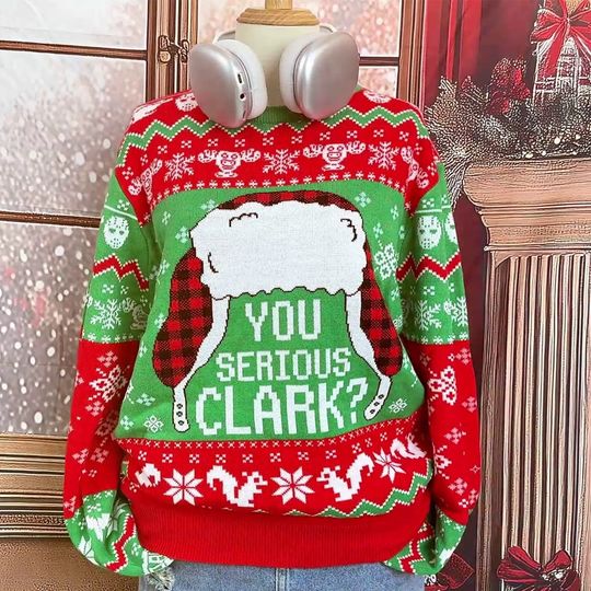 Discover National Lampoon's Christmas Vacation Knitted Sweater, You Serious Clark Ugly Sweater