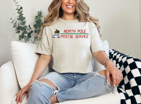 Discover North Pole Postal Service Shirt, Postal Christmas T-Shirt, Post Office Holiday Tee