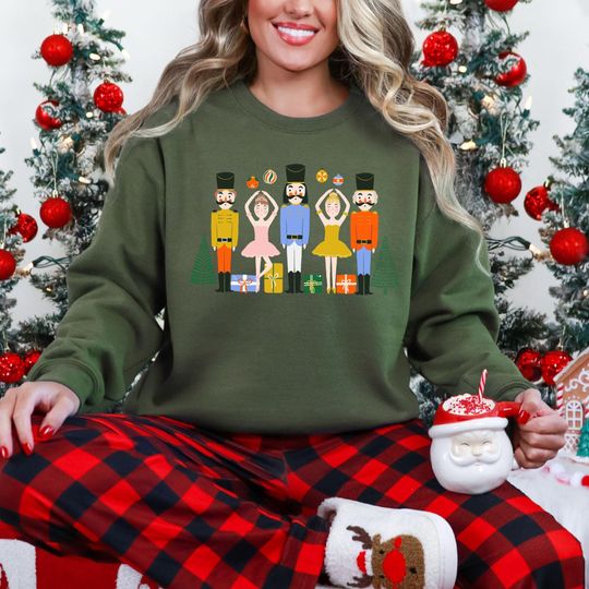 Discover Christmas Nutcracker Sweatshirt, Holiday Crewneck