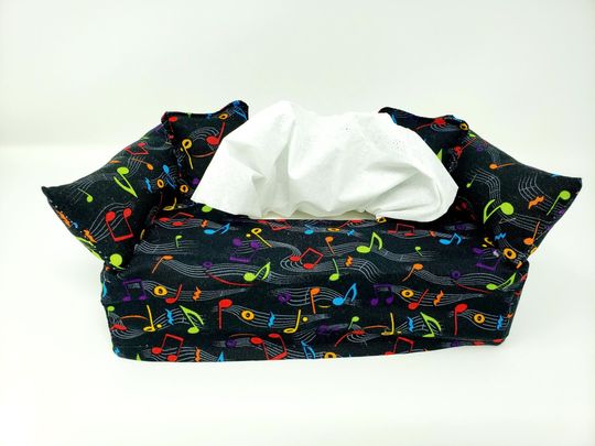 Discover Musical Notes Tissue Box Cover