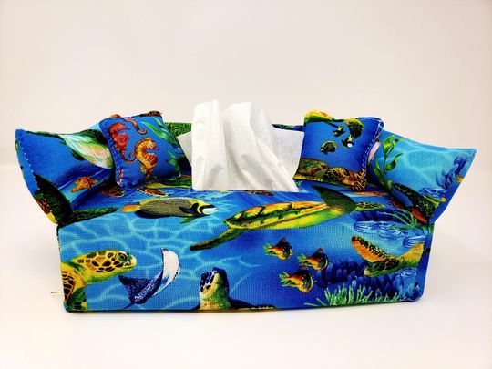 Discover Sea Turtle Tissue Box Cover