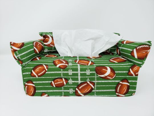 Discover Football Tissue Box Cover