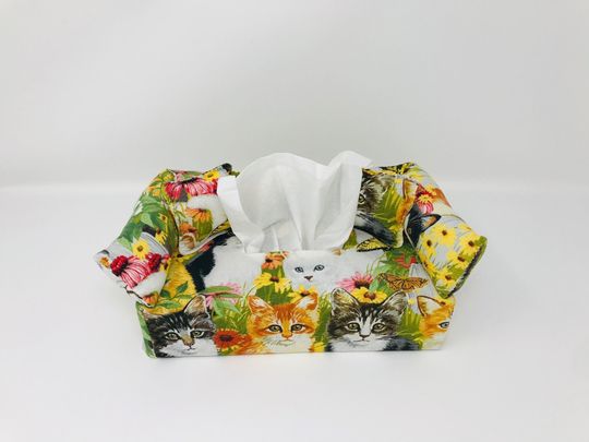 Discover Feline Tissue Box Cover