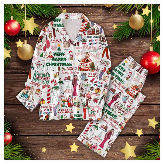 Discover Have A Very Harry Christmas Pajamas Set, Harry Love On Tour 3D Pjs