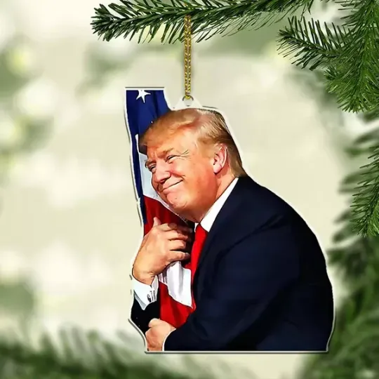 Discover Donald Trump MAGA Christmas Ornament, Donald Trump President 2024 Ornament Gift