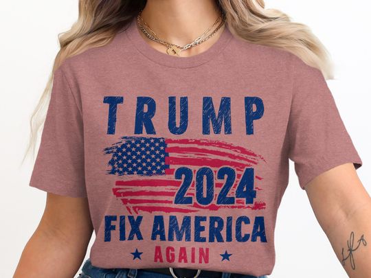 Discover Trump 2024 Fix America Again T-Shirt