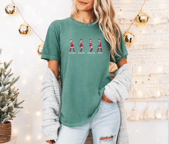 Discover Dasher Dancer Pancer Vixen Taylor Christmas T-shirt