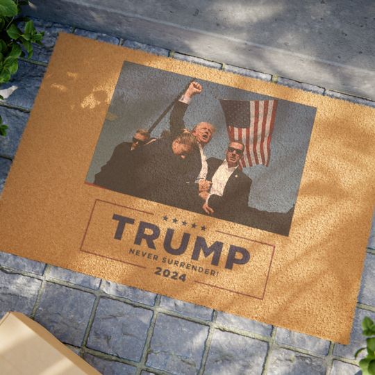 Discover Trump 2024 Never Surrender Doormat