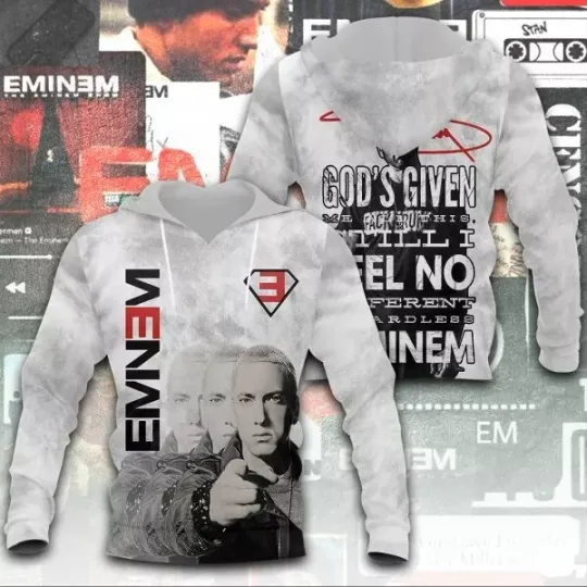 Discover Eminem Rapper  3D Printed  Hoodie