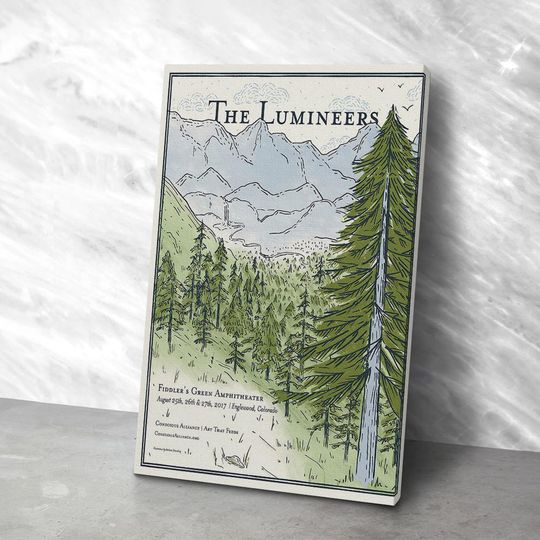 Discover Vintage Travel Poster The Lumineers Poster, Wrapped Frame Canvas Poster, Wall Art, Home Decor
