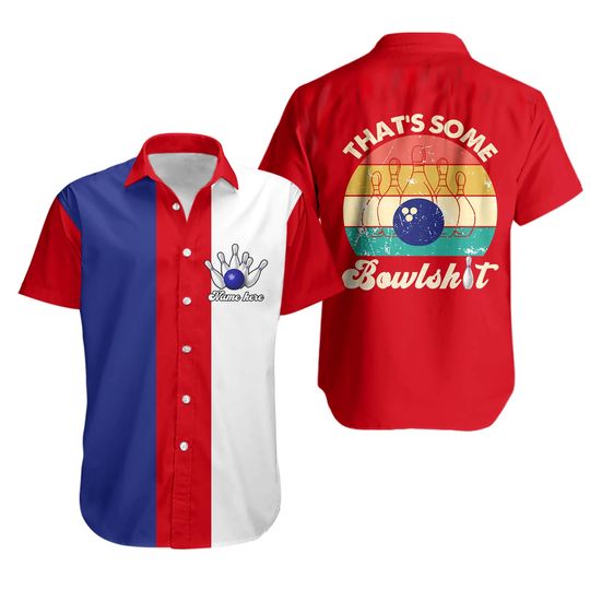 Discover Custom Bowling Hawaiian Shirt, Personalize Bowler Hawaiian Shirt
