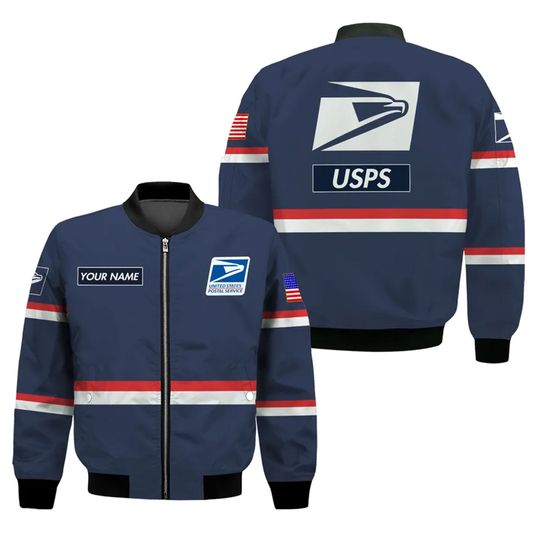 Discover Personalized Name Postal Worker Bomber Jacket HH271