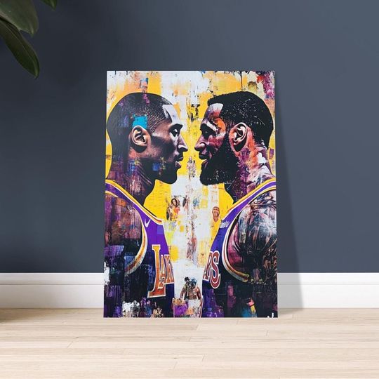 Discover Kobe and LeBron Poster, Basketball Poster, Gift For Him