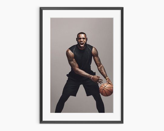 Discover LeBron James Poster, Basketball Poster, Gift For Him