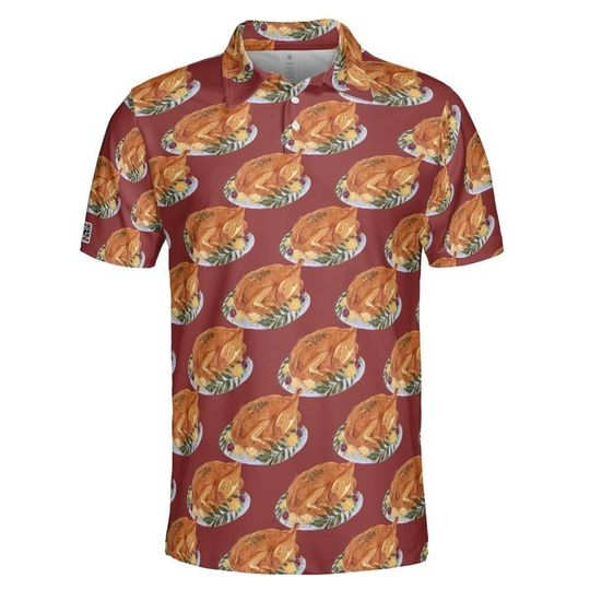 Discover Red Thanksgiving Golf Polo Shirt