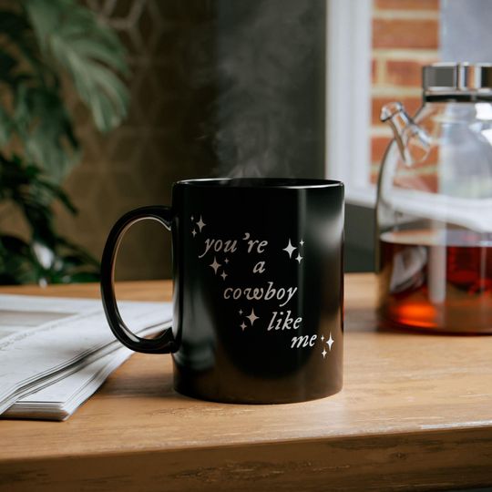 Discover Cowboy like me, evermore black   Mug