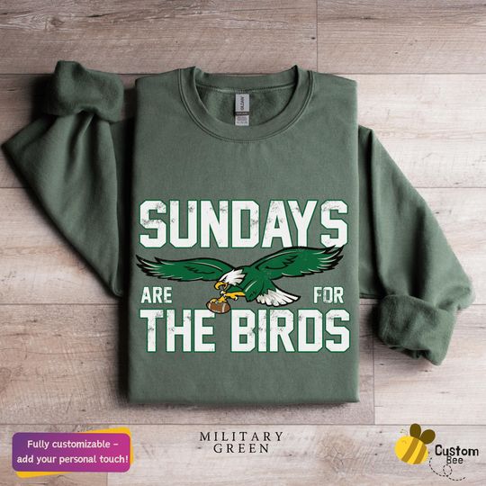 Discover Sundays Are For The Birds Sweatshirt, Road to Victory Philly Sweatshirt