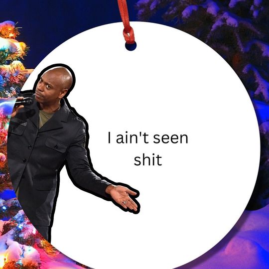 Discover Dave Chappelle Jesus Ornament - I Saw That Funny Christmas Ornament