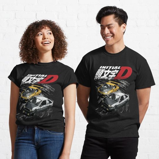 Discover Mountain Drift Racing Initial D Tandems AE86 vs FD rx-7 T-Shirt