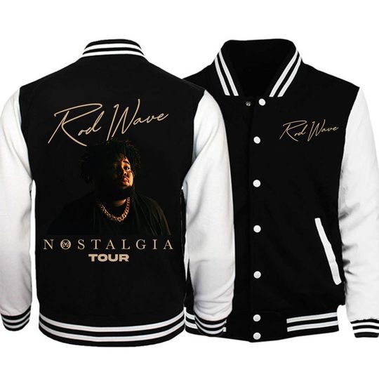 Discover Rod Waves Last Lap Tour 2024 Baseball Jacket
