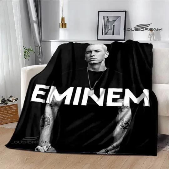 Discover Eminem hip -hop singer printing blanket  Birthday Gift