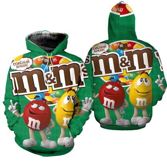 Discover M And M Halloween Costume 3D Hoodie, M&M Face Costume
