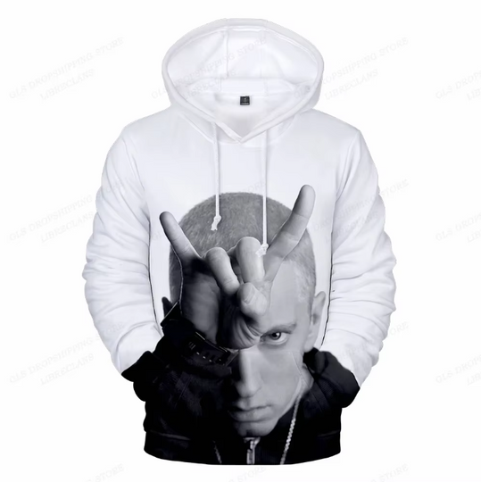 Discover Rapper Eminem 3d Print Hoodies Men Women Fashion Hoodie