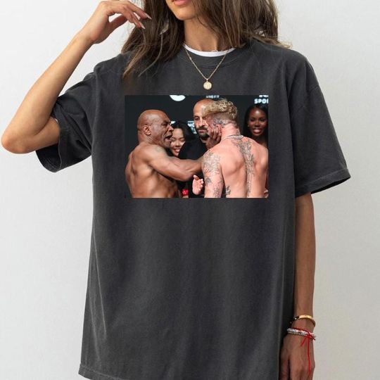 Discover Mike Tyson Slap Jake Paul Funny Vintage Comfort Colors Shirt, Mike Tyson Meme Unisex TShirt