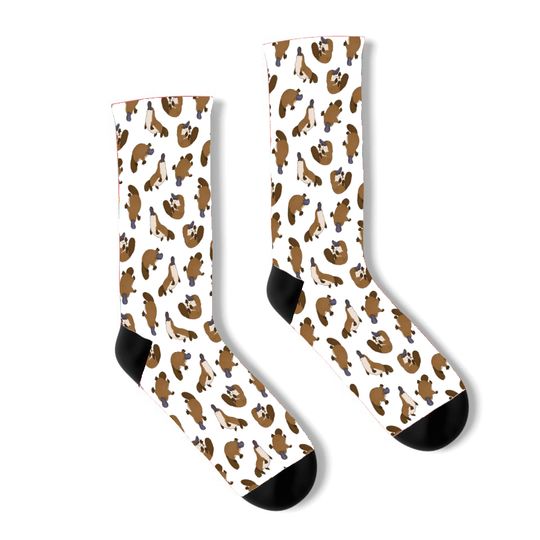 Discover All-Over Adorable Platypus Print Socks