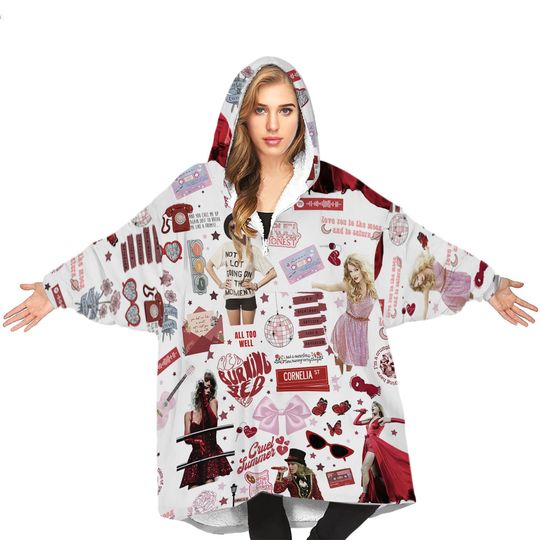 Discover Taylorr Swifts Blanket Hoodie, Swift-Mas Taylorr Swifts version Wearable