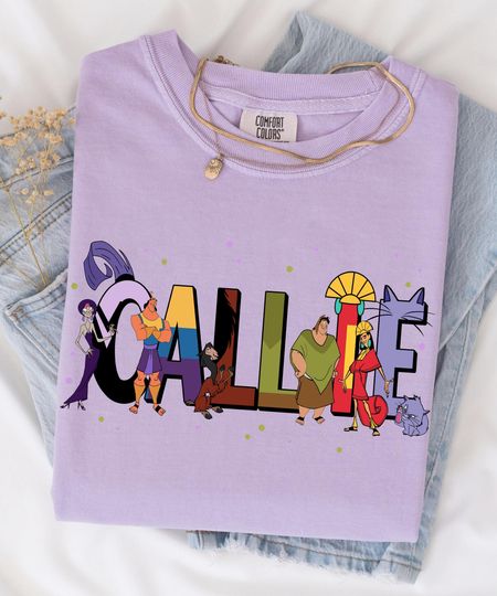 Discover Custom Name The Emperor's New Groove Themed Comfort Colors Shirt, Yzma Krock Kuzco Llama