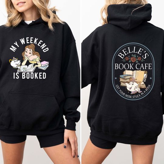 Discover Belle's Book Cafe Hoodie - Librarian Inspired
