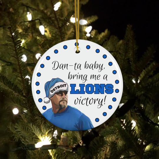 Discover Dan-ta Baby Bring Me a Lions Victory Ornament,  Holiday Gift, Xmas, Ceramic Ornament