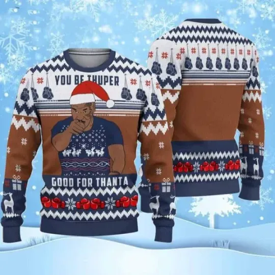 Discover Mike Tyson Good For Thanta Ugly Christmas Sweater