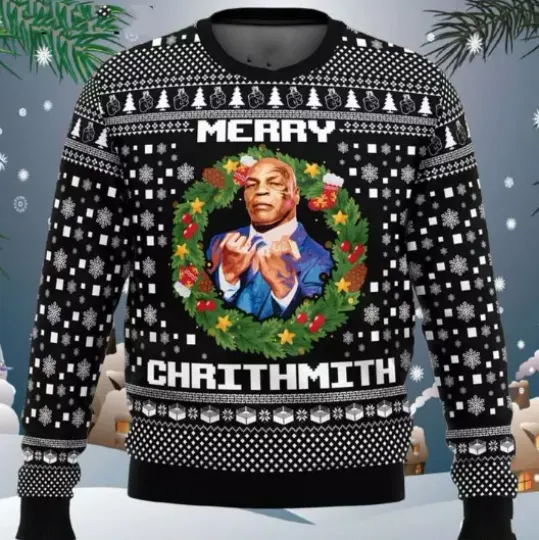 Discover Mike Tyson - Merry Chrithmith Ugly Christmas Sweater