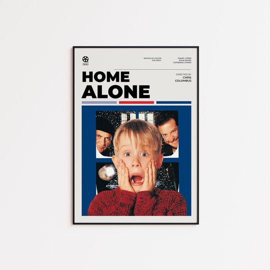Discover Home Alone, Movie Poster, Minimalist Poster