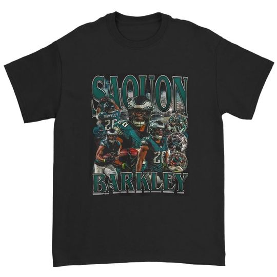 Discover Saquon Barkley Shirt Graphic Tee Custom Vintage shirt