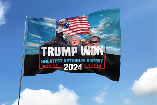 Discover Donald Trump Won Again House Flag, Trump House Flag