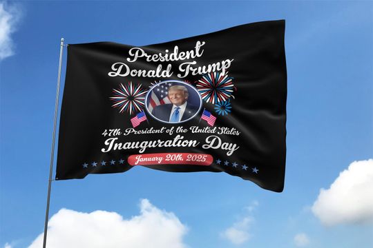 Discover Donald Trump Inauguration Day 2025 House Flag, 47th US President House Flag