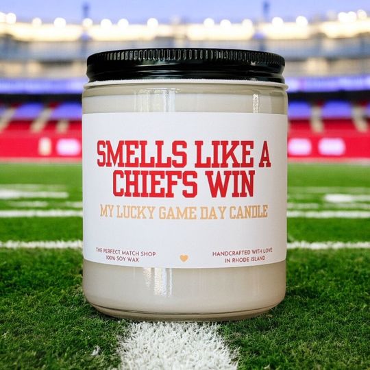 Discover Football Candle: Smells Like Chiefs Win