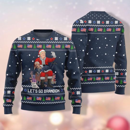 Discover Funny Trump Ugly Christmas Sweater, Merry Christmas Great Again Ugly Sweater