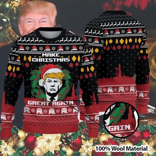 Discover Make Christmas Great Again Trump Ugly Sweater