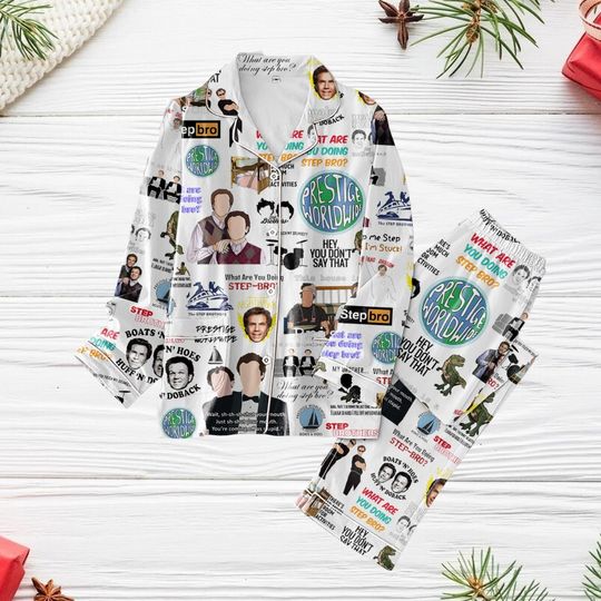 Discover Step Brothers Movie Pajamas, Step Brothers Xmas Pajamas, Christmas Movie Holiday Pajamas