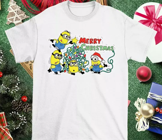 Discover Trend Merry Christmas Minions T-Shirt