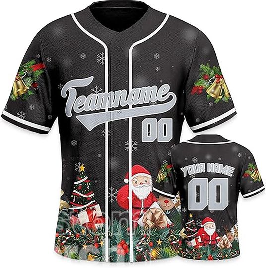 Discover Custom Baseball Jersey, Christmas Baseball Jersey