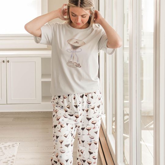 Discover Espresso Martini Pajama Pant, Christmas Gift Women, Cocktail Gift, Alcohol Gift for Her