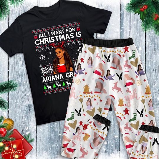 Discover Ariana Christmas Pajamas Set, Ariana Personalized Family Pajamas